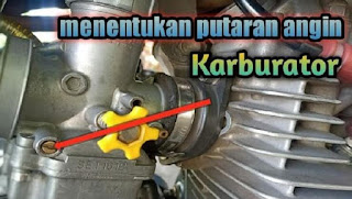setel angin karbu berapa putaran